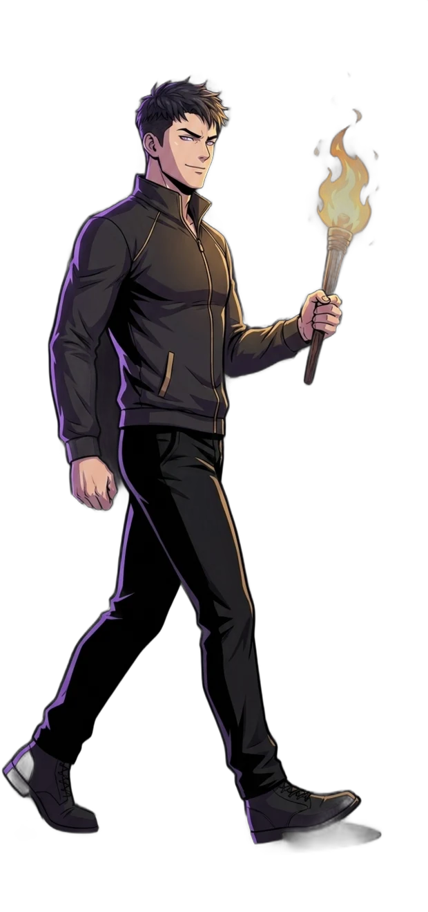 Moggtar, your Mogged avatar, carrying the streak flame